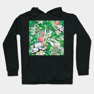 Flamingo tropicana coconut Hoodie